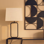 Natural and Black Table Lamp | Lucas