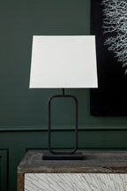 Natural and Black Table Lamp | Lucas
