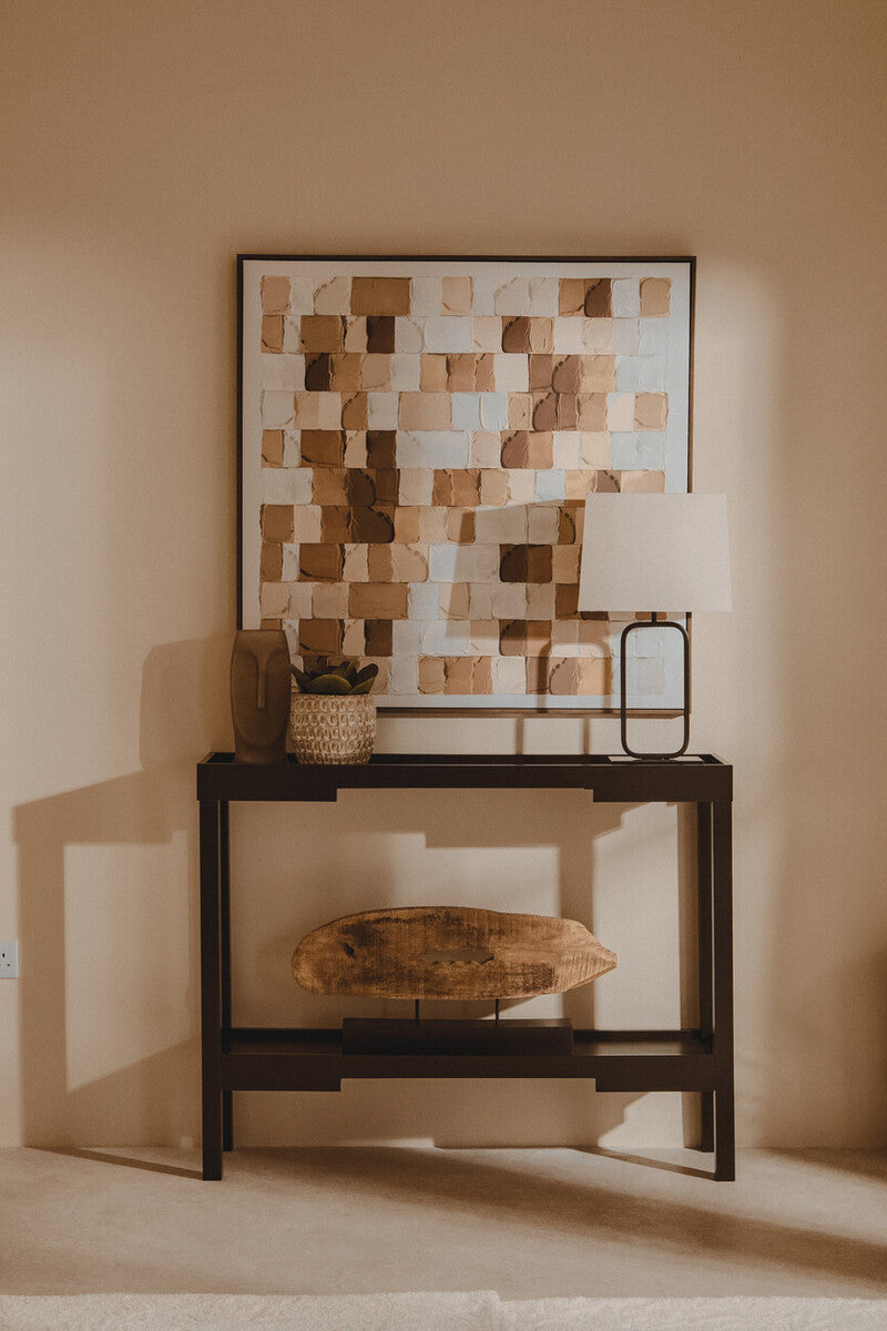 Natural and Black Table Lamp | Lucas