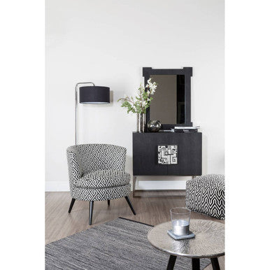 Chrome Base Floor Lamp | Leyna