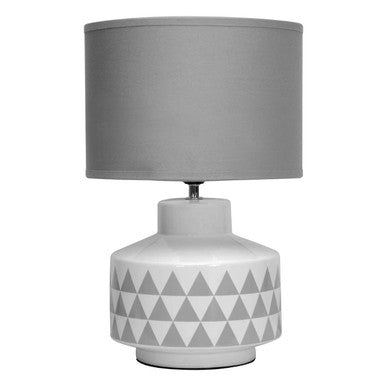 White Ceramic Table Lamp | Wylie
