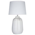 White Ceramic Table Lamp | Wenita