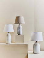 White Ceramic Table Lamp | Welma