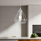 White Metal Wire Pendant Light | Beli