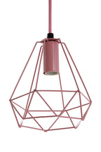 Pink Metal Wire Pendant Light | Beli