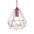 Pink Metal Wire Pendant Light | Beli