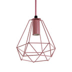 Pink Metal Wire Pendant Light | Beli