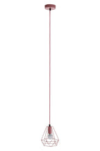 Pink Metal Wire Pendant Light | Beli