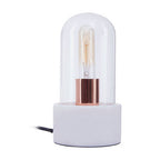 Bell Lamp with White Marble Base | Lamonte