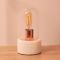Bell Lamp with White Marble Base | Lamonte