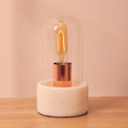 Bell Lamp with White Marble Base | Lamonte