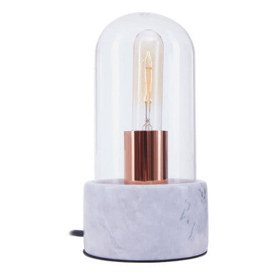 Bell Lamp with Grey Marble Base | Lamonte
