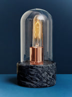 Bell Lamp with Black Marble Base | Lamonte
