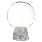 Globe Lamp with Grey Marble Base | Lamonte