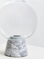 Globe Lamp with Grey Marble Base | Lamonte