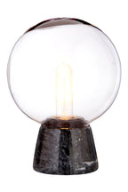 Globe Lamp with Black Marble Base | Lamonte