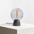 Globe Lamp with Black Marble Base | Lamonte