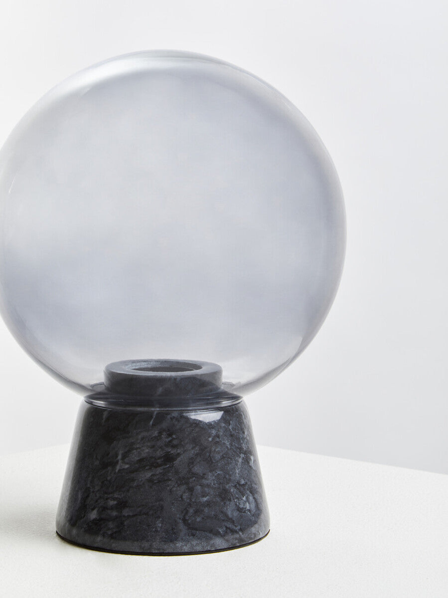 Globe Lamp with Black Marble Base | Lamonte