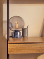 Globe Lamp with Black Marble Base | Lamonte
