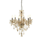Morano 8 Bulb Champagne Glass Chandelier