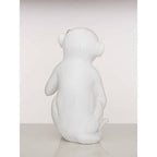 White Finish Monkey Lamp | Boho