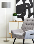 Grey Waffle Effect Shade Floor Lamp | Forma