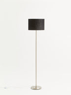Black Waffle Effect Shade Floor Lamp | Forma