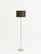 Black Waffle Effect Shade Floor Lamp | Forma