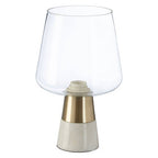 Table Lamp with Marble Base and Glass Shade | Sebah