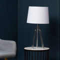 Chrome Finish Tripod Table Lamp | Halia