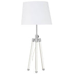 Nickel Finish Tripod Table Lamp | Halia
