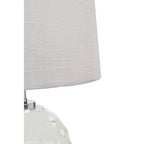 Crystal Base Table Lamp with Grey Shade | Helma