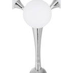 Chrome 6 Light Table Lamp with Glass Shades | Heba