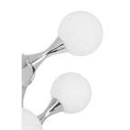 Chrome 6 Light Table Lamp with Glass Shades | Heba