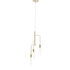 3 Bulb Gold Finish Pendant Light | Lagona
