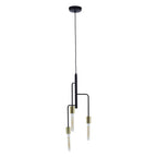 3 Bulb Gold and Black Pendant Light | Lagona