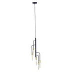 5 Bulb Gold and Black Pendant Light | Lagona