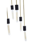 6 Bulb Gold Finish Pendant Light | Lagona