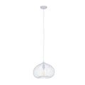 1 Bulb White Finish Pendant Light | Lavis