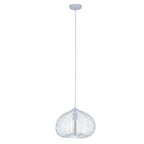 1 Bulb White Finish Pendant Light | Lavis