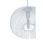 1 Bulb White Finish Pendant Light | Lavis