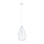 Teardrop White Pendant Light | Lavis