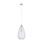Teardrop Silver Pendant Light | Lavis
