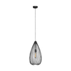 Teardrop Black Finish Pendant Light | Lavis