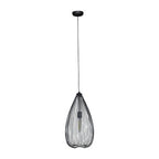 Teardrop Black Finish Pendant Light | Lavis