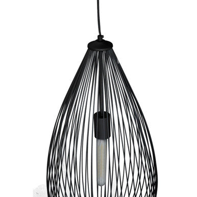Teardrop Black Finish Pendant Light | Lavis