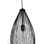 Teardrop Black Finish Pendant Light | Lavis
