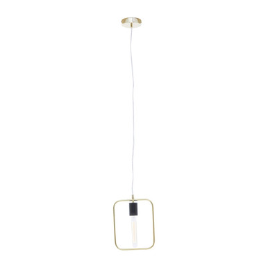 Black and Gold Finish Pendant Light | Lavis