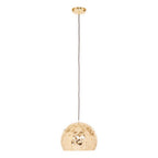 Gold Finish Dome Pendant Light | Leni