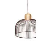 Black and Antique Brass Pendant Light | Lenno